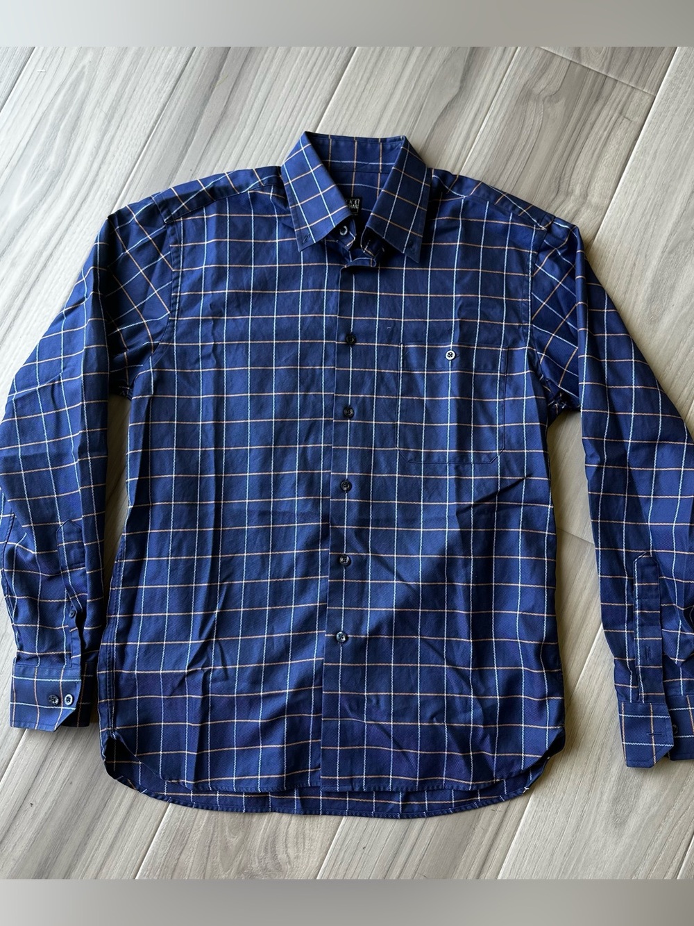 IKE BEHAR Plaid Button Down Shirt
